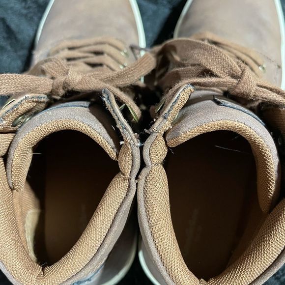 Tan Leather High-Top Sneaker - Picture 4 of 11